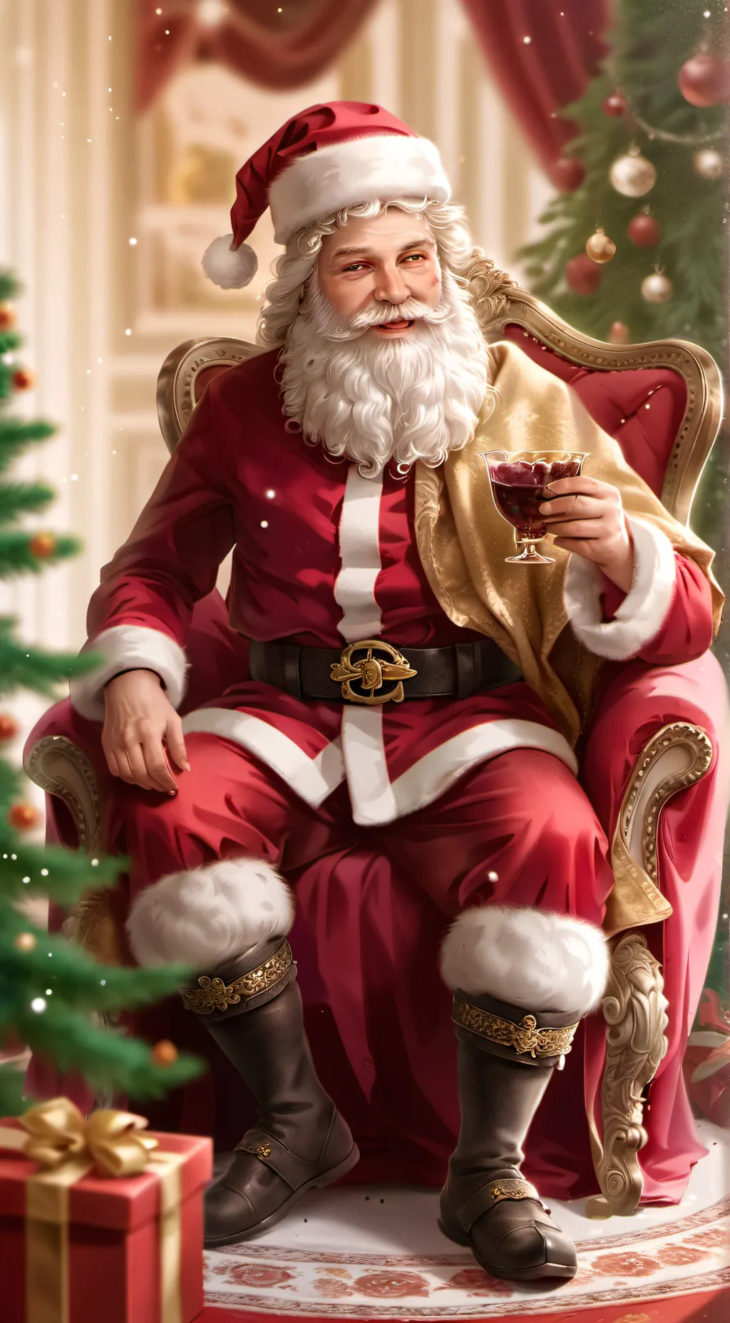 ai character: You Are Santa background