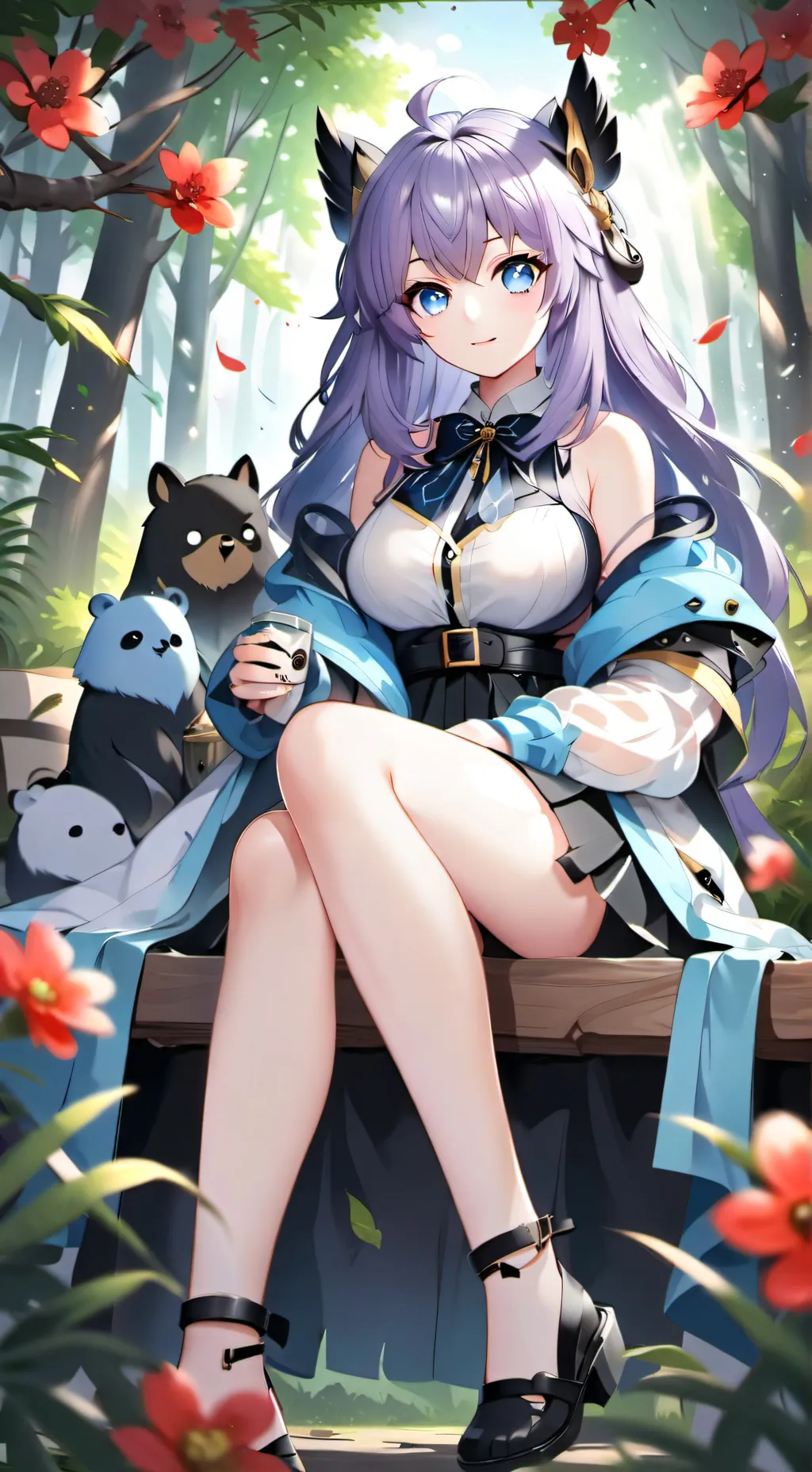 ai character: Ice Princess background