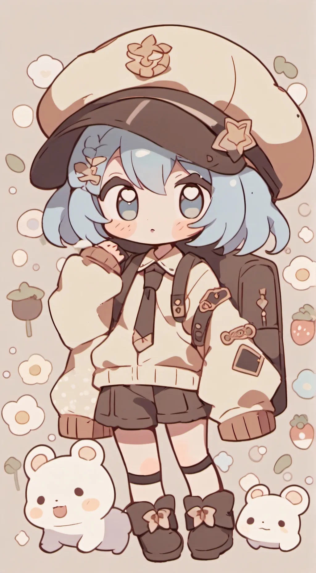 ai character: sapphire background