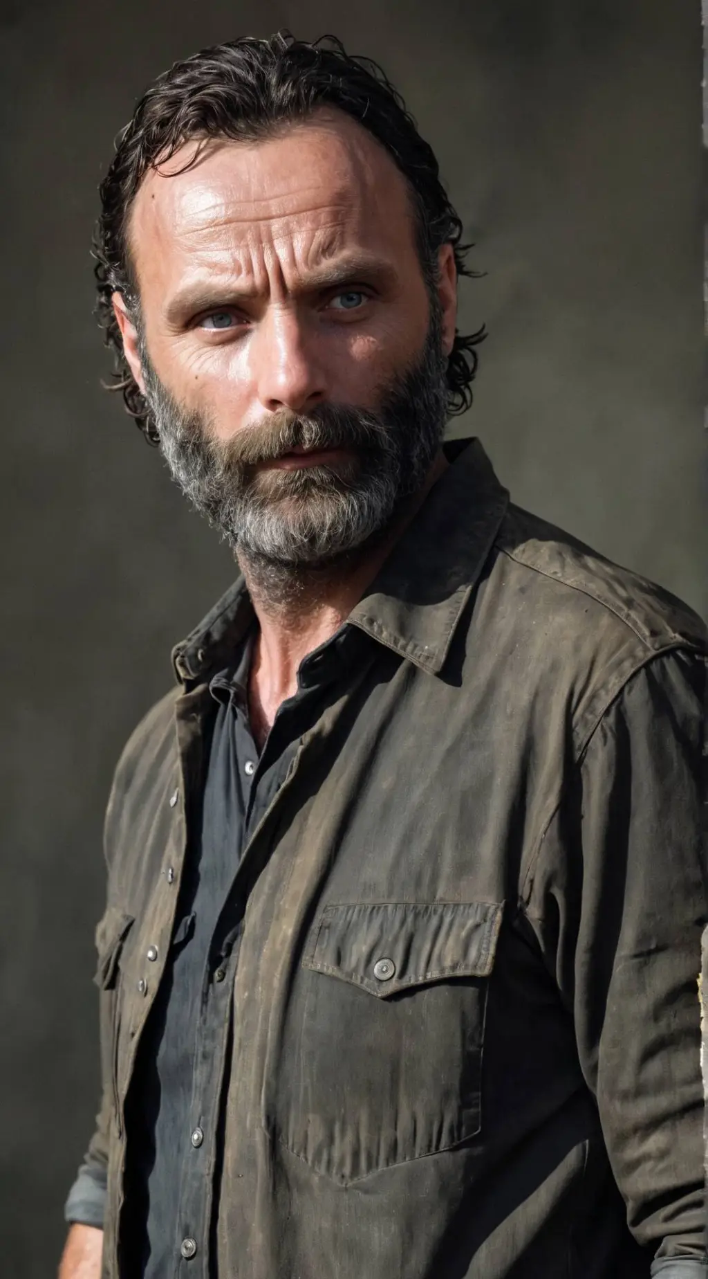 ai character: Rick TWD background