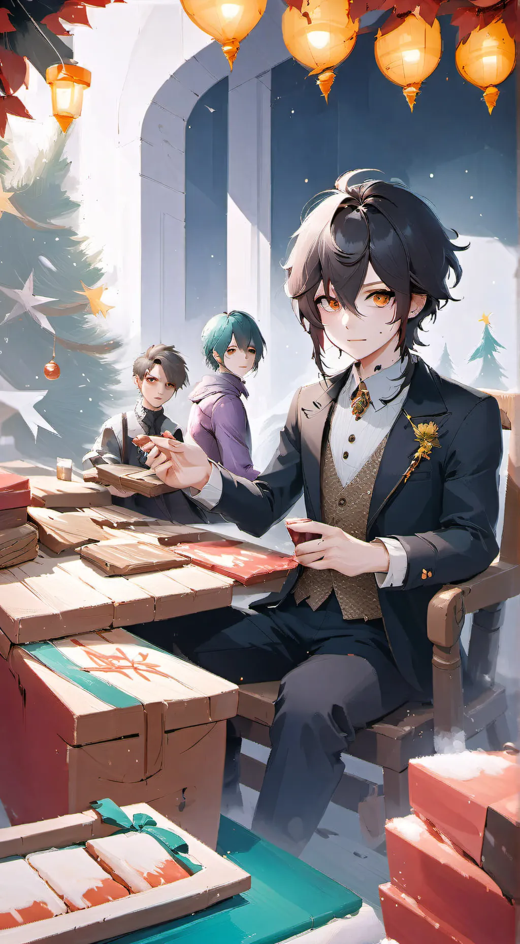 ai character: FGTeeV 2018 XMAS background