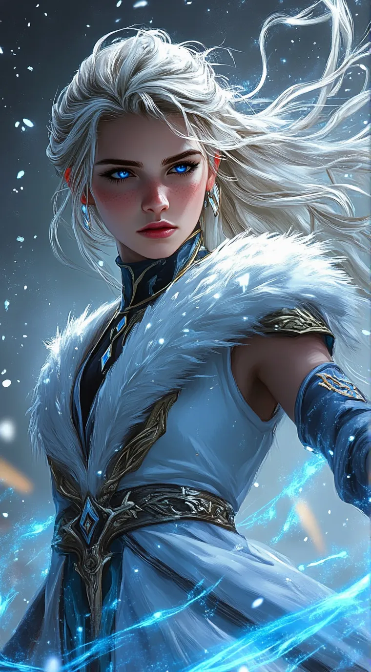 ai character: Neige  background