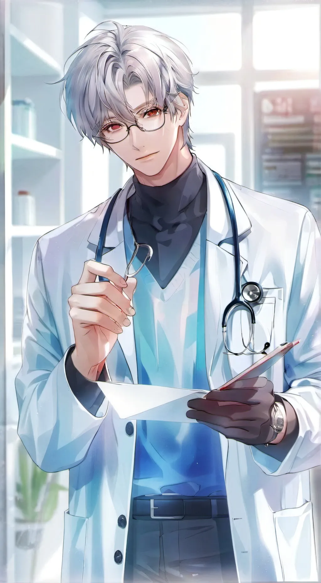 ai character: Dr. Solace background