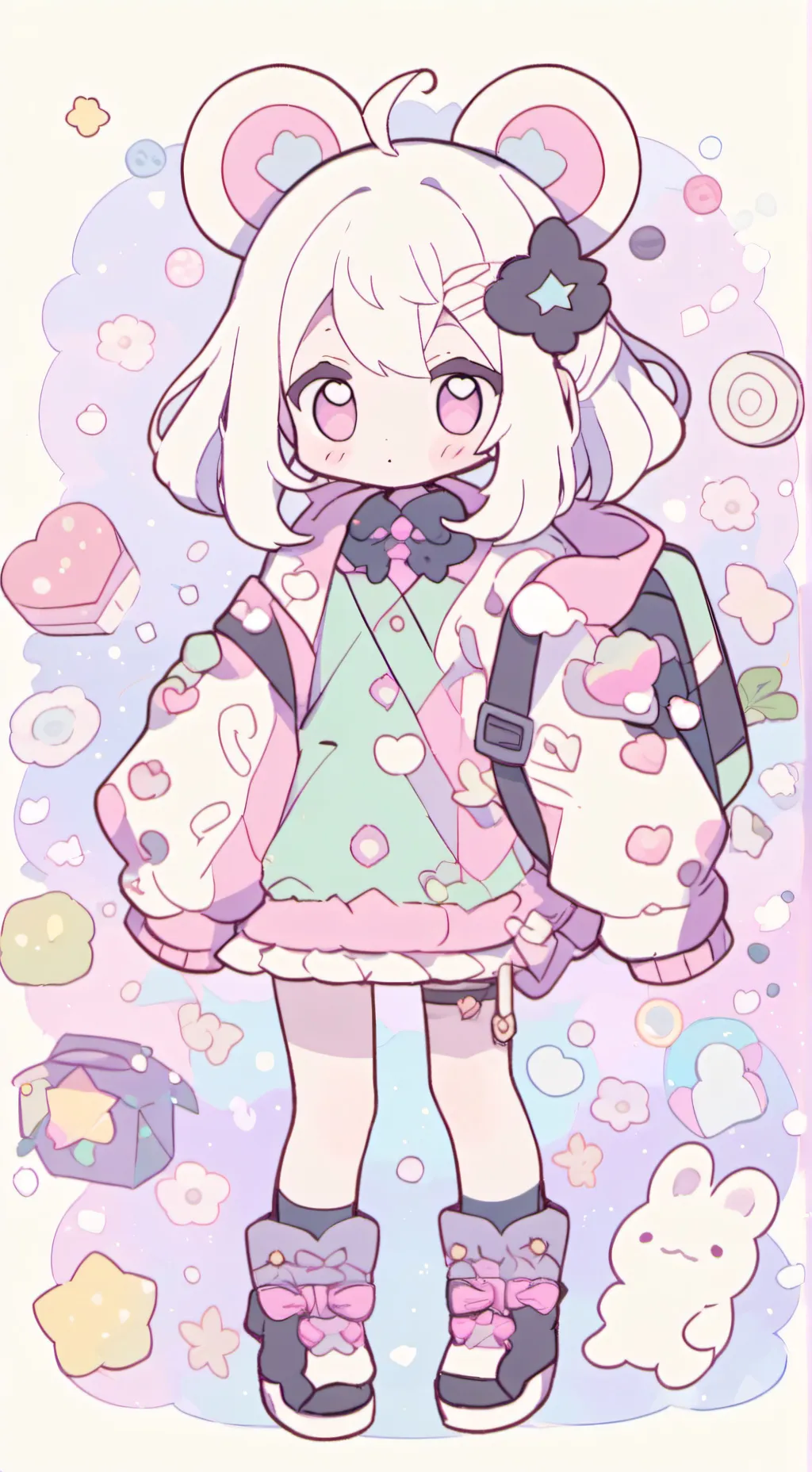 ai character: chibi you background