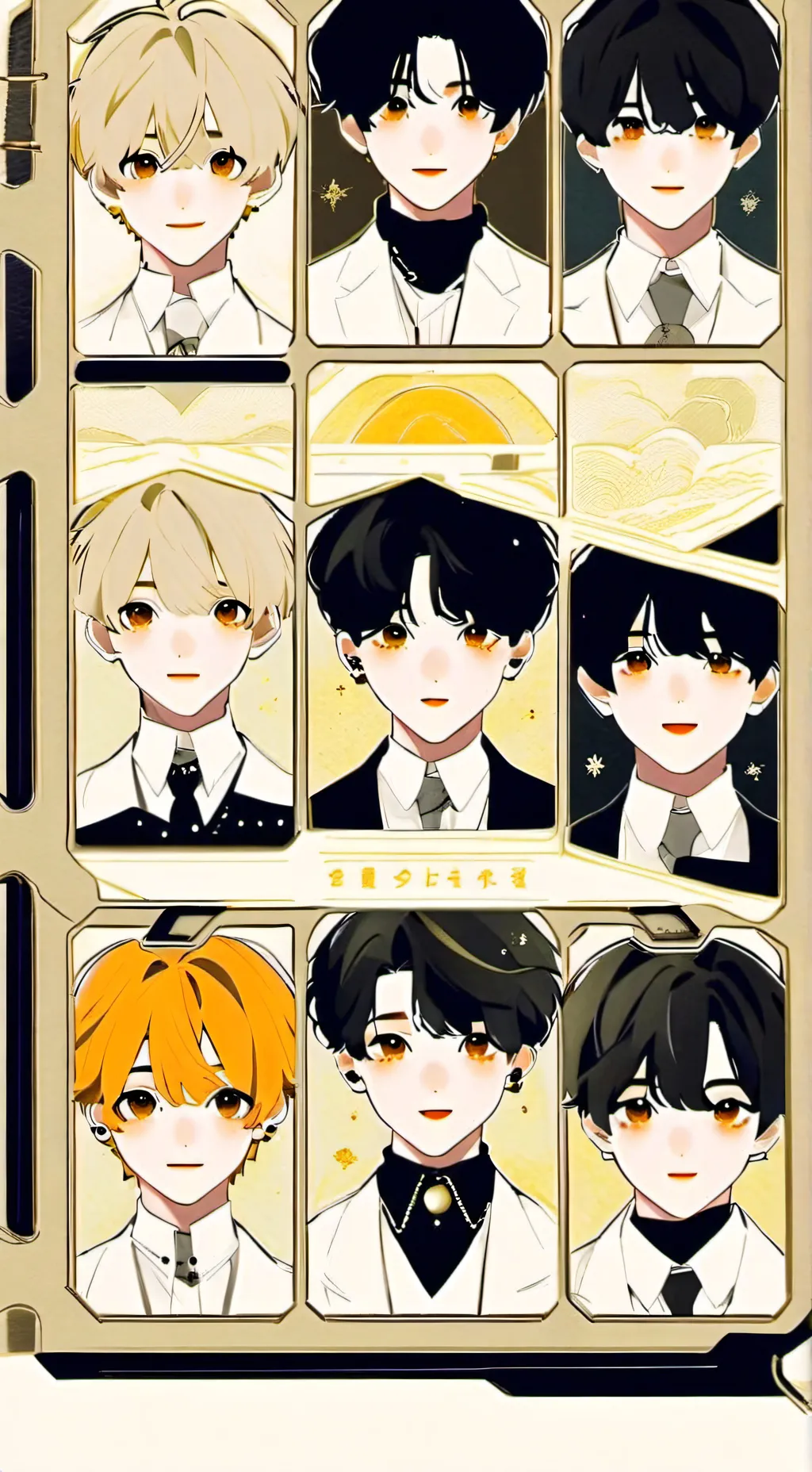 ai character: BTS  background