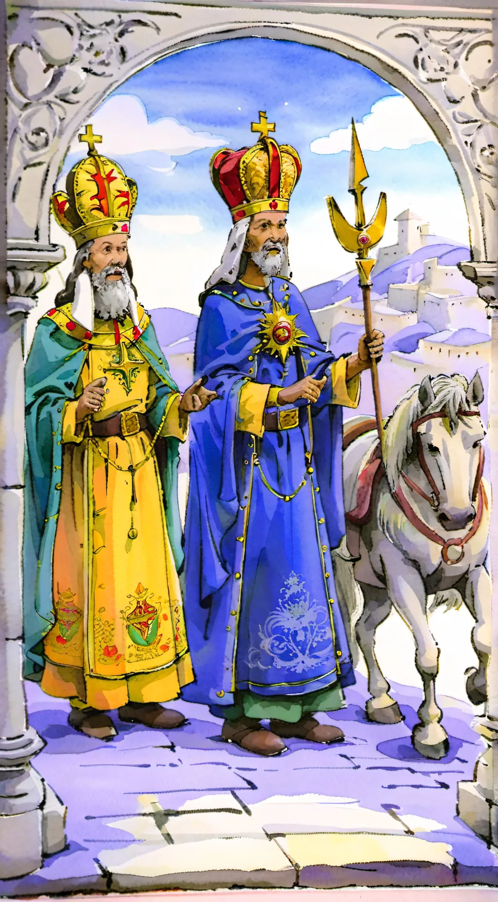 ai character: Reyes magos background