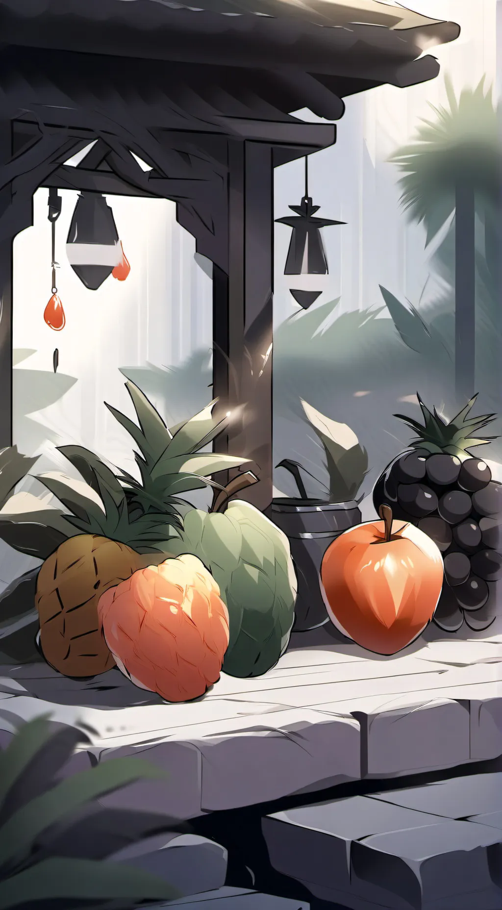 ai character: Blox fruits  background