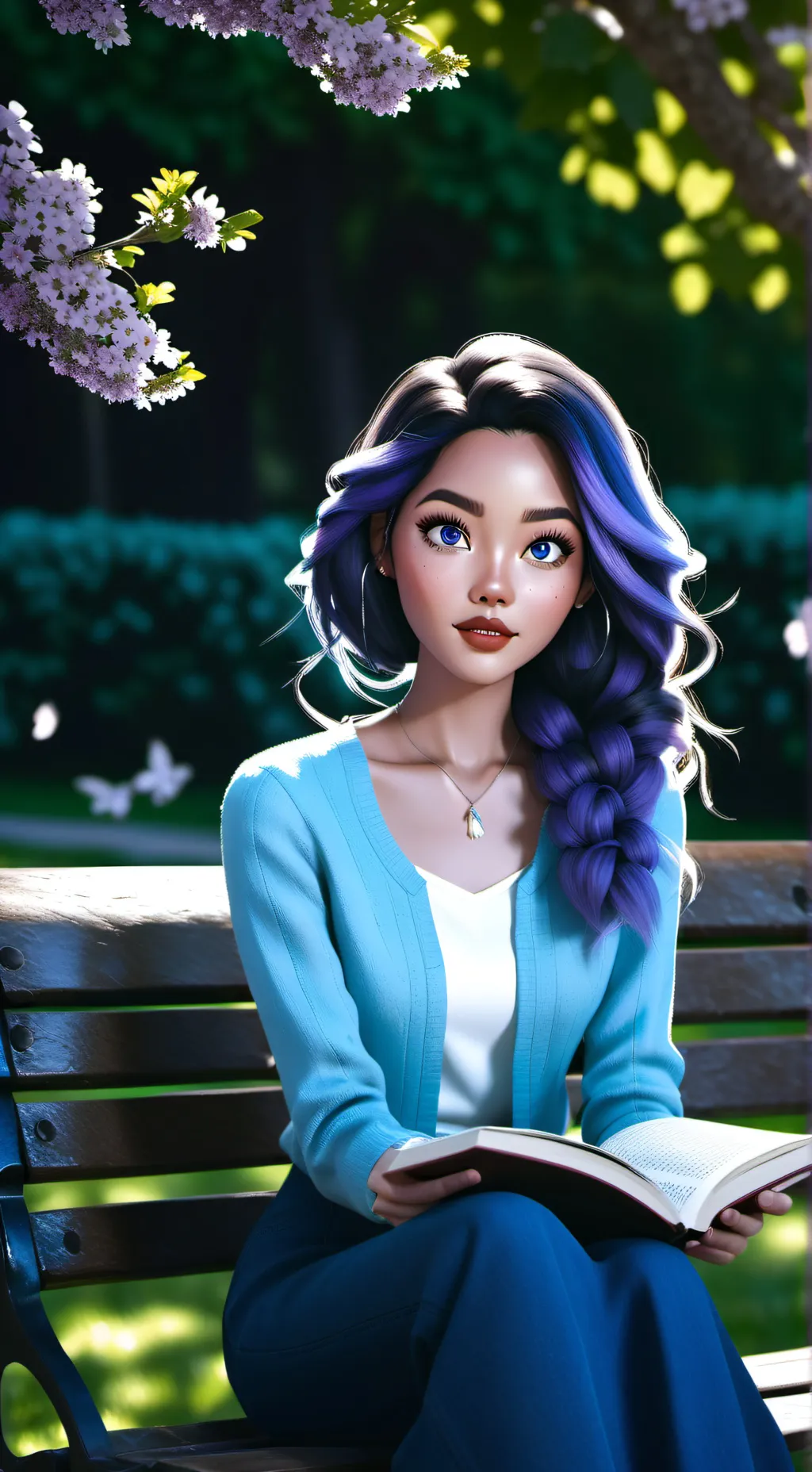 ai character: Lee Yoko  background