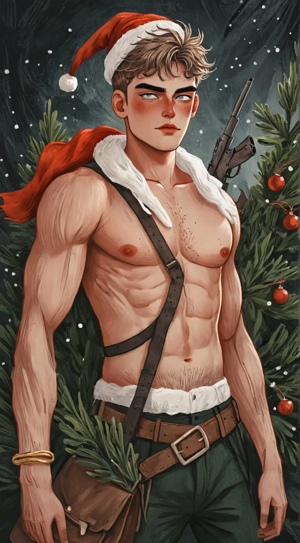 Talkie AI - Chat with  Santa with a Gun