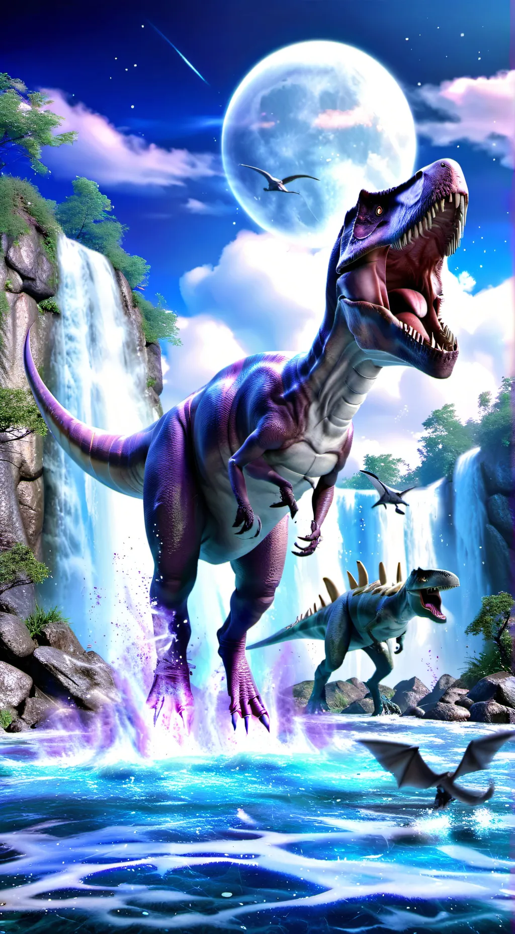 ai character: Dino world background