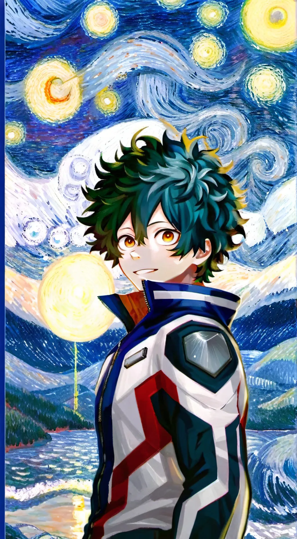 ai character: Mha dorms background