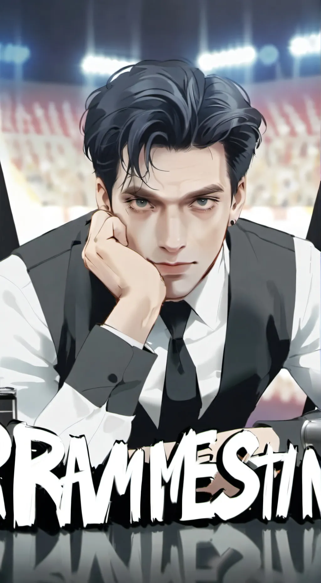 ai character: Till lindemann  background
