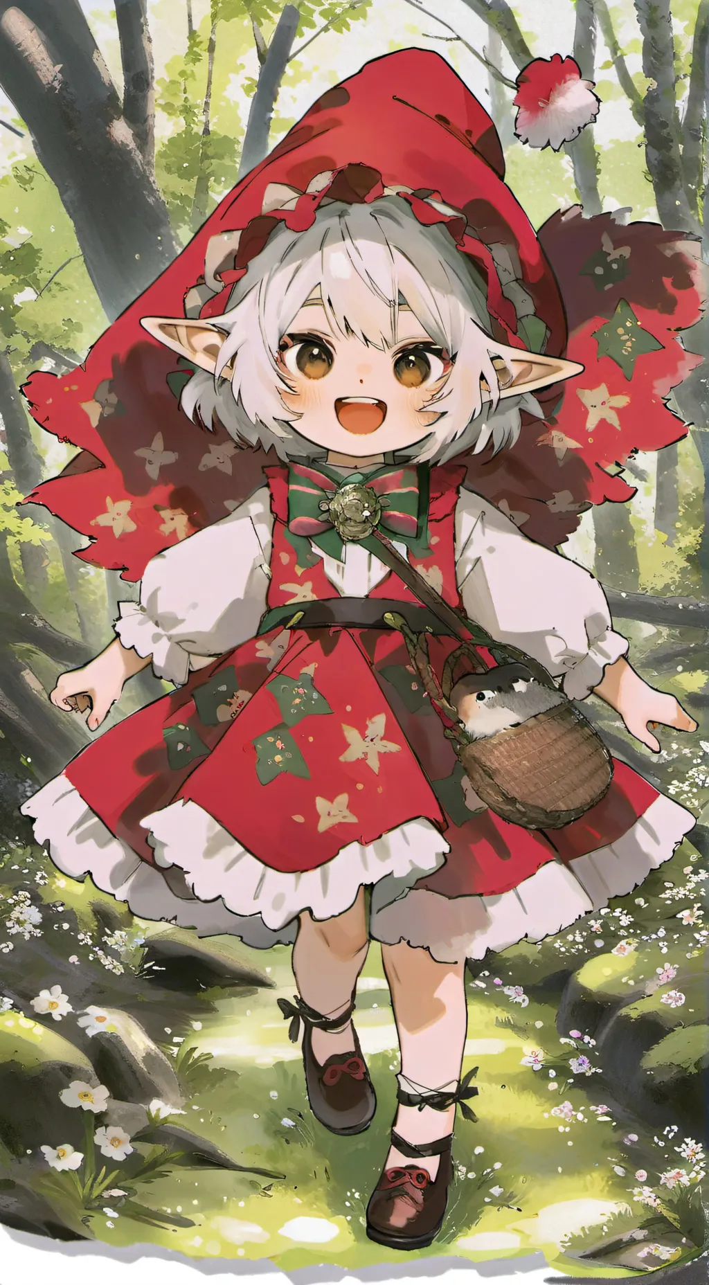 ai character: Labubu background