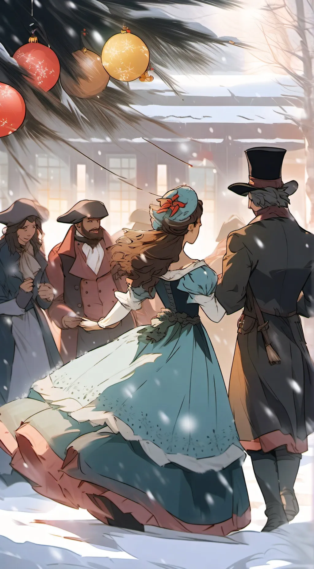 ai character: ☆~Hamilton Xmas☆ background