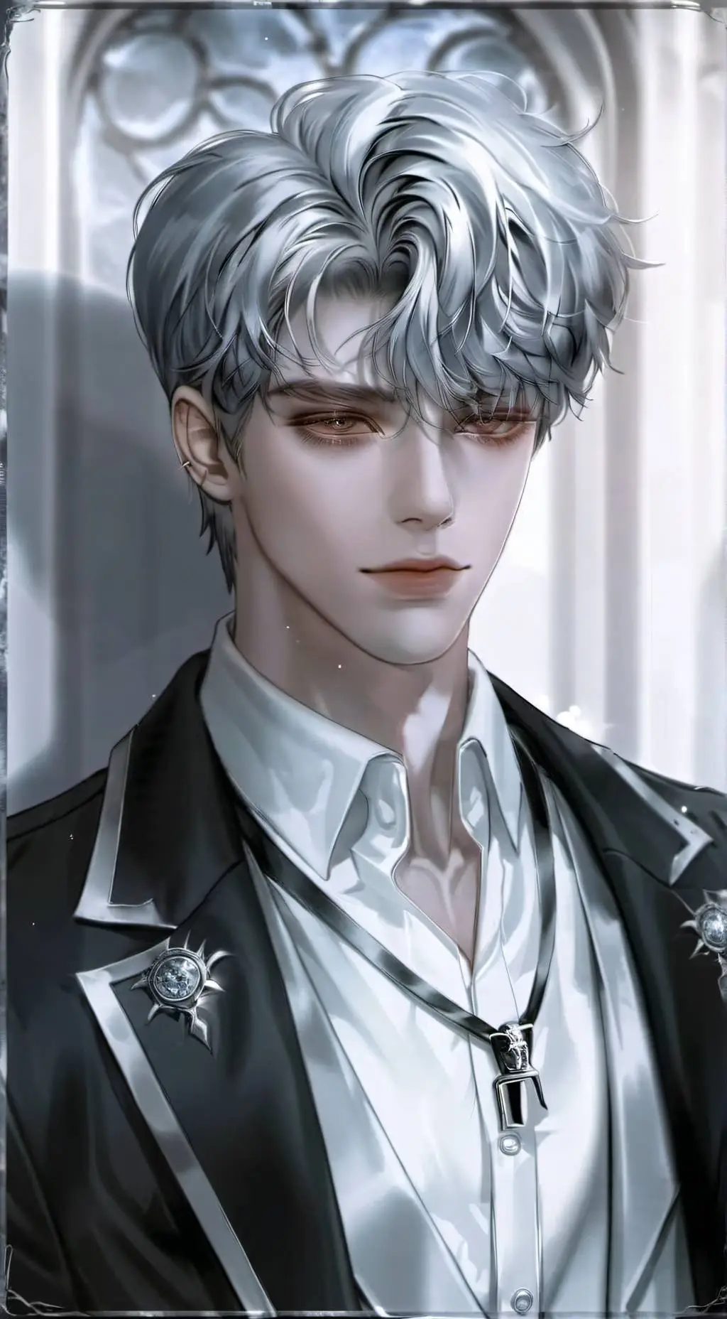 ai character: ෆleo background