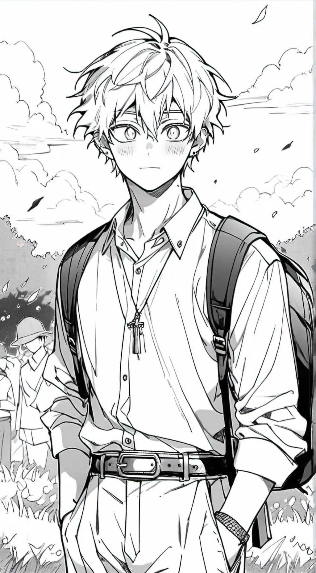 ai character: Bakugo :3 background