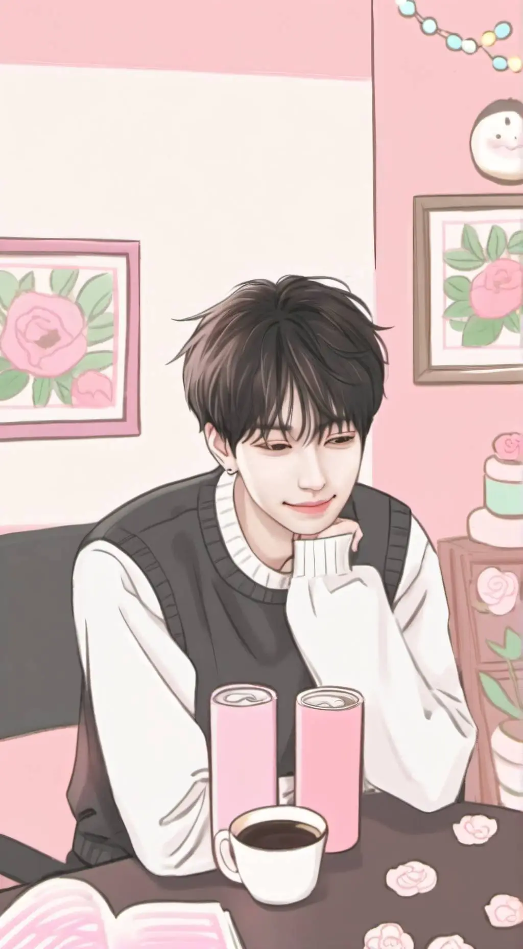 ai character: bangchan  background