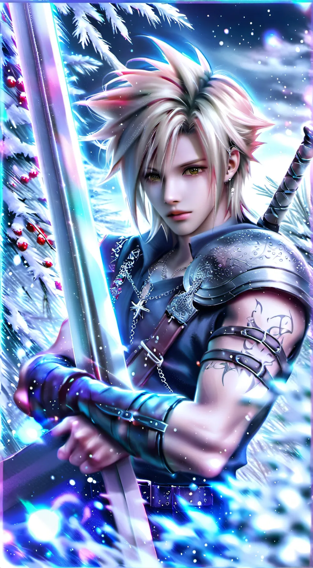 ai character: cloud strife  background
