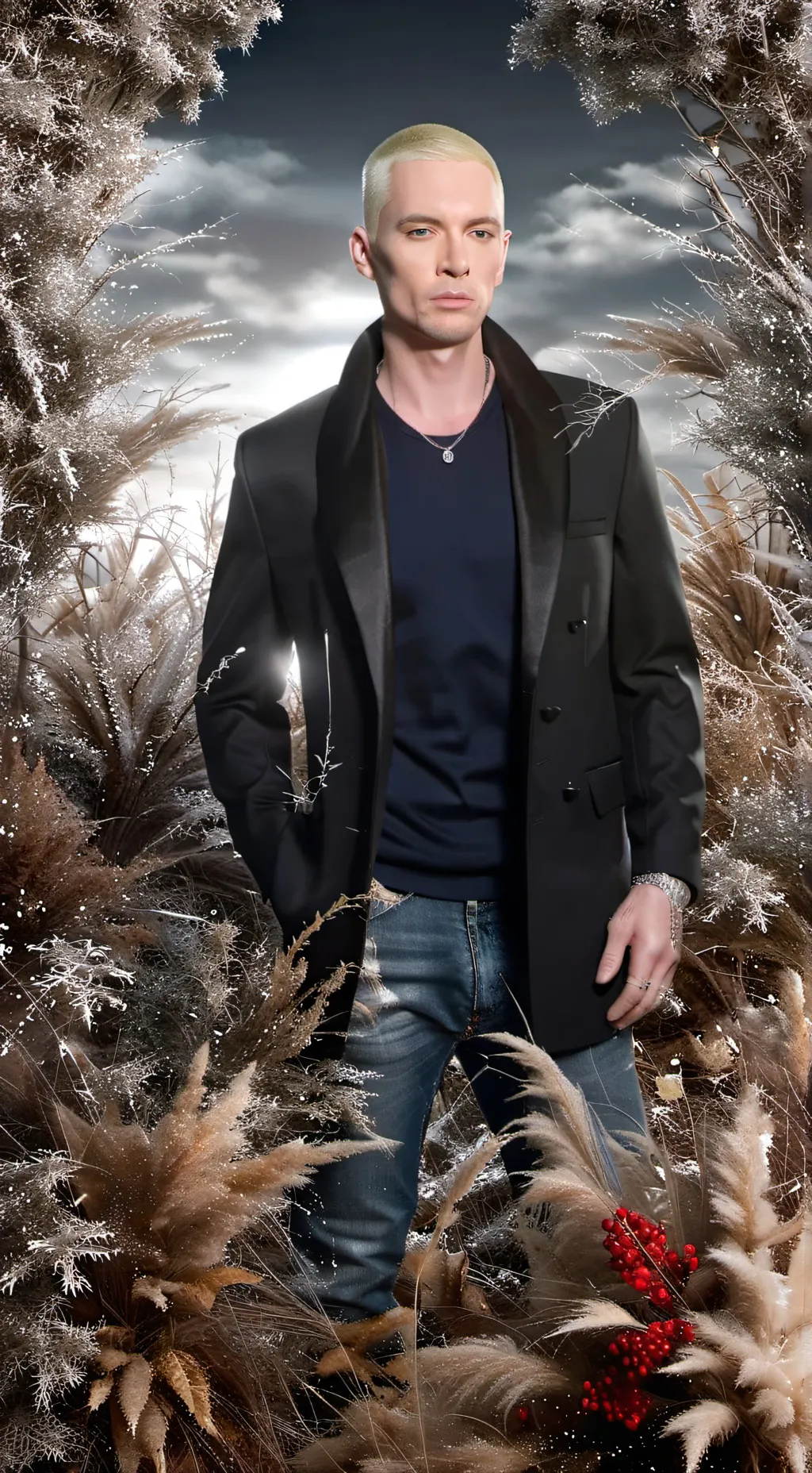 ai character: Eminem  background