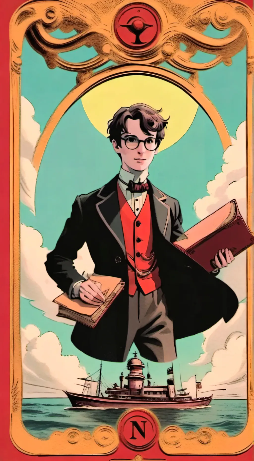 ai character: Klaus baudelaire background
