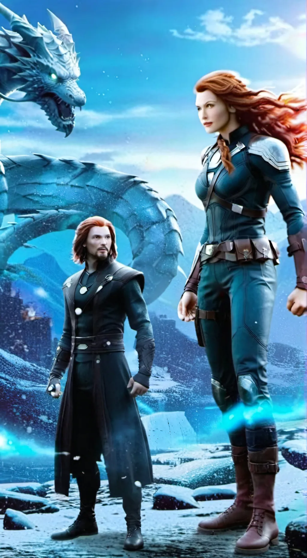 ai character: httyd x avengers background