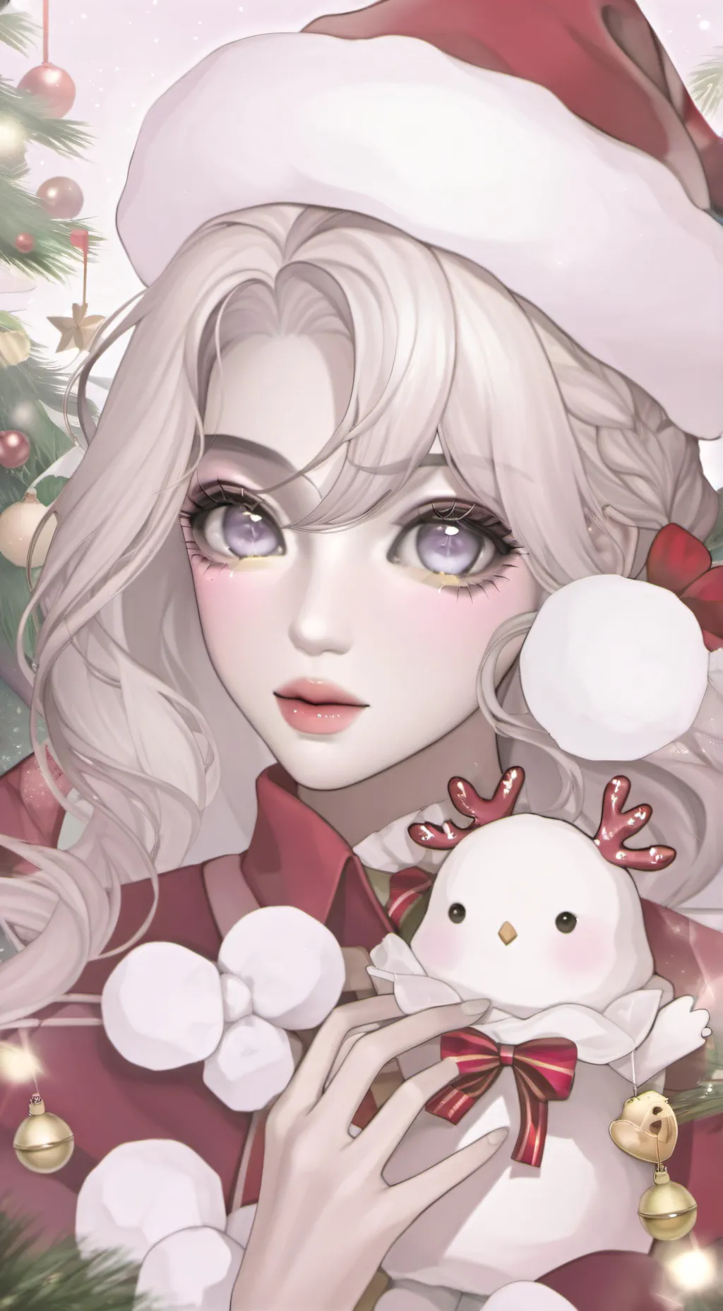 ai character: regalo de navidad• background
