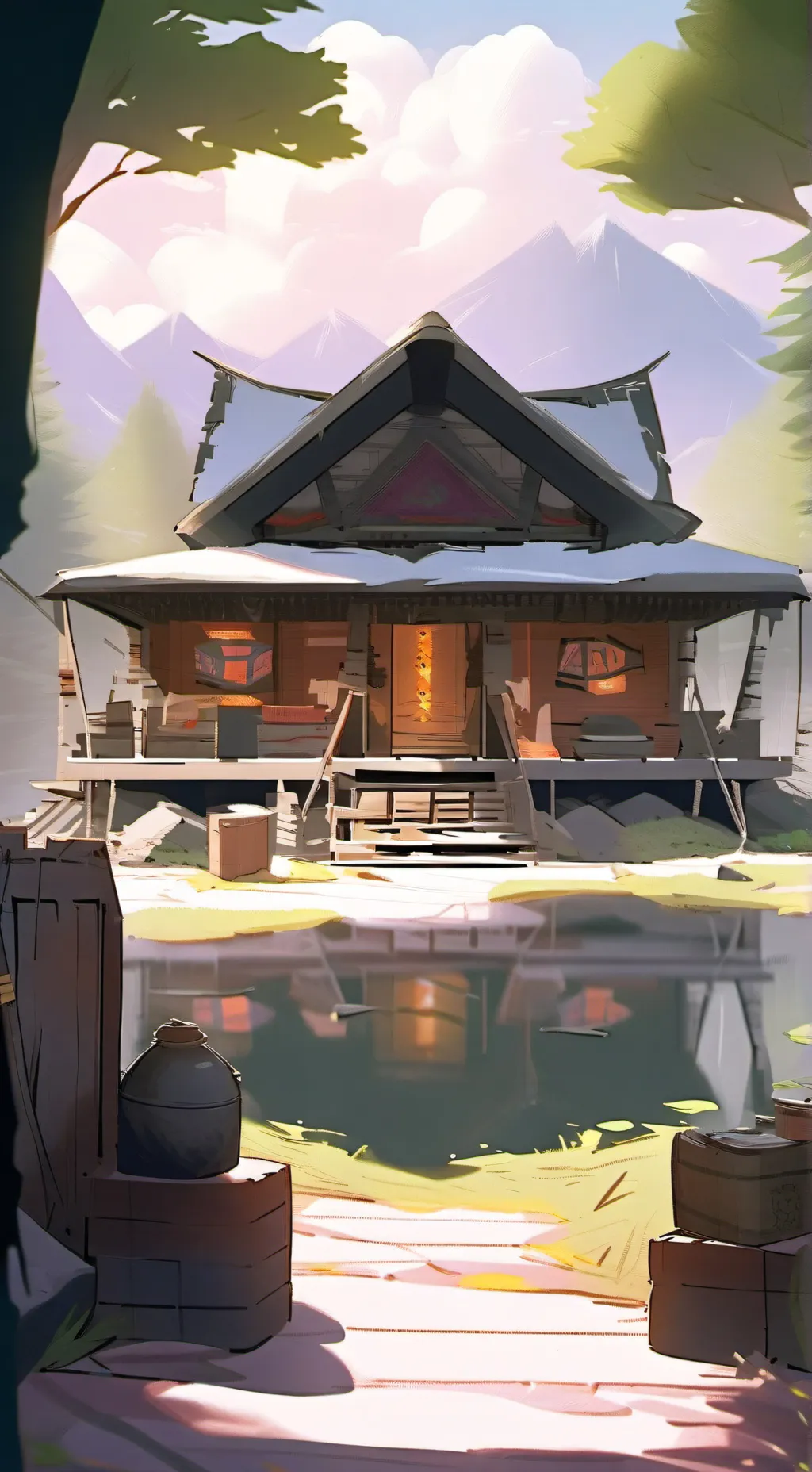 ai character: camp half-blood  background