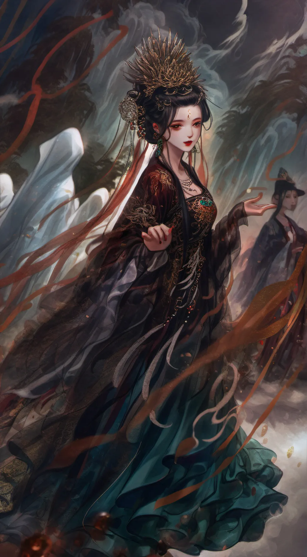 ai character: Wedding Ghost background