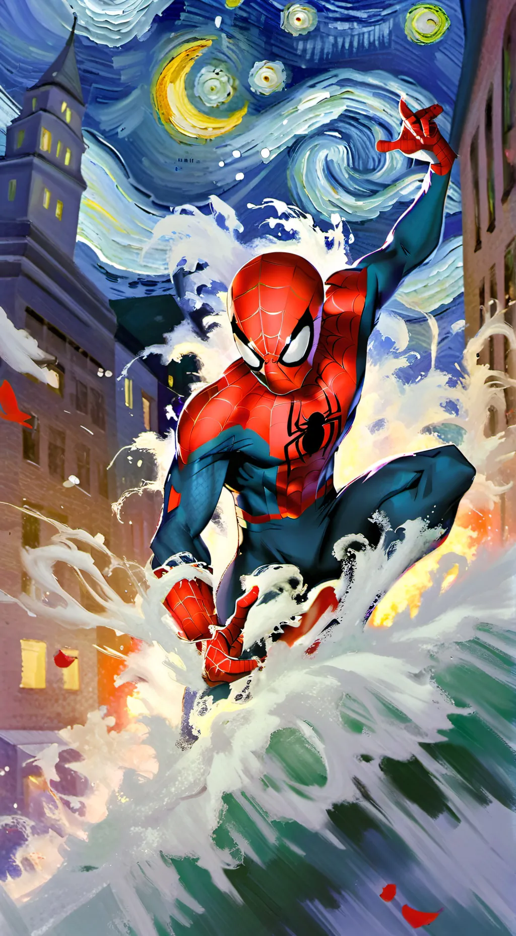 ai character: Spider Man 2 background