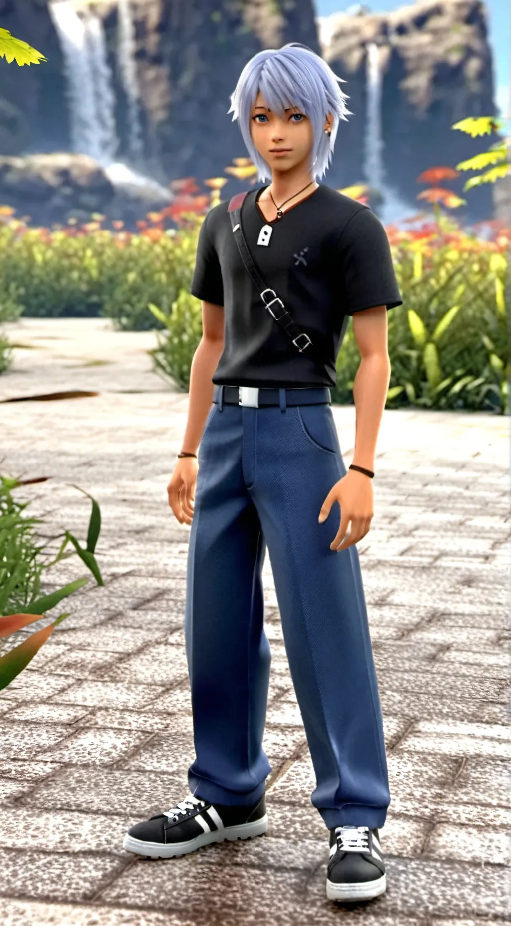 ai character: Riku KH3 (kinda)  background