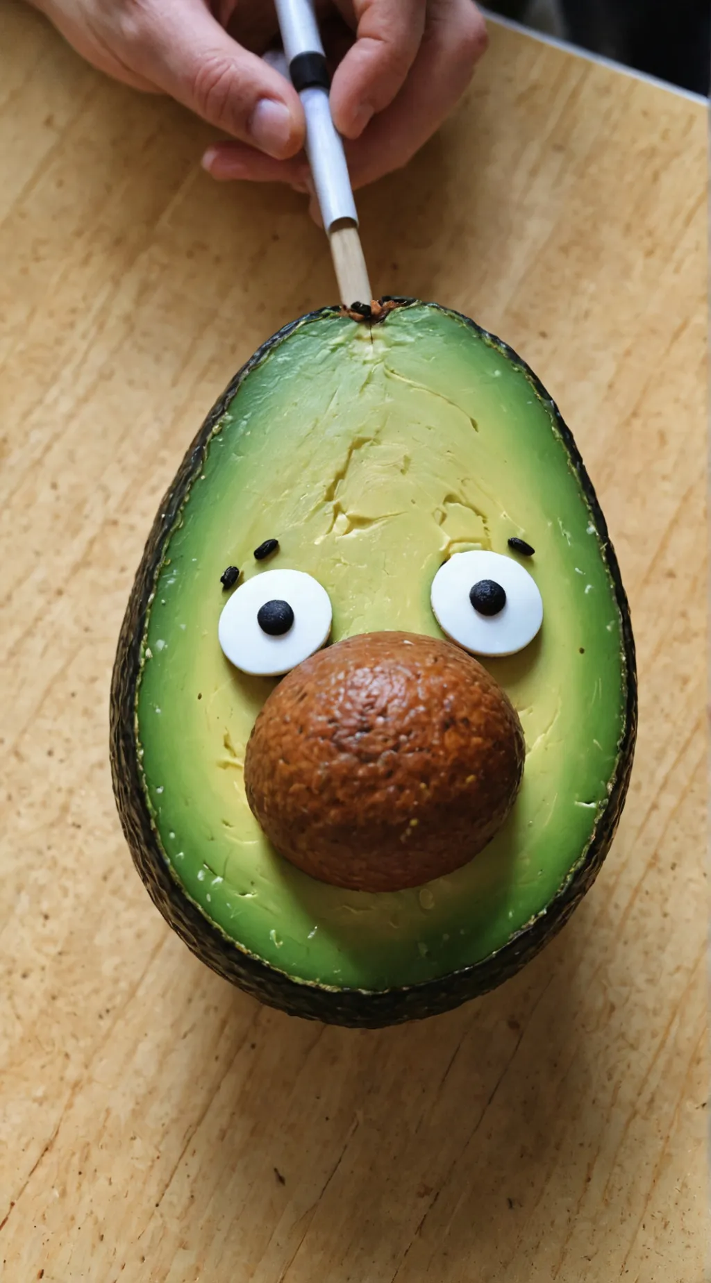 ai character: Avacado background