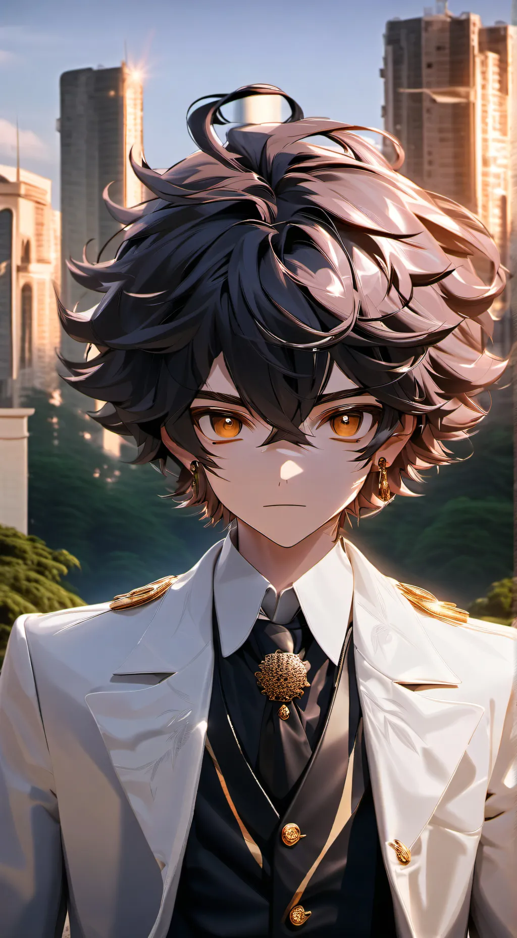 ai character: JIN😍  background