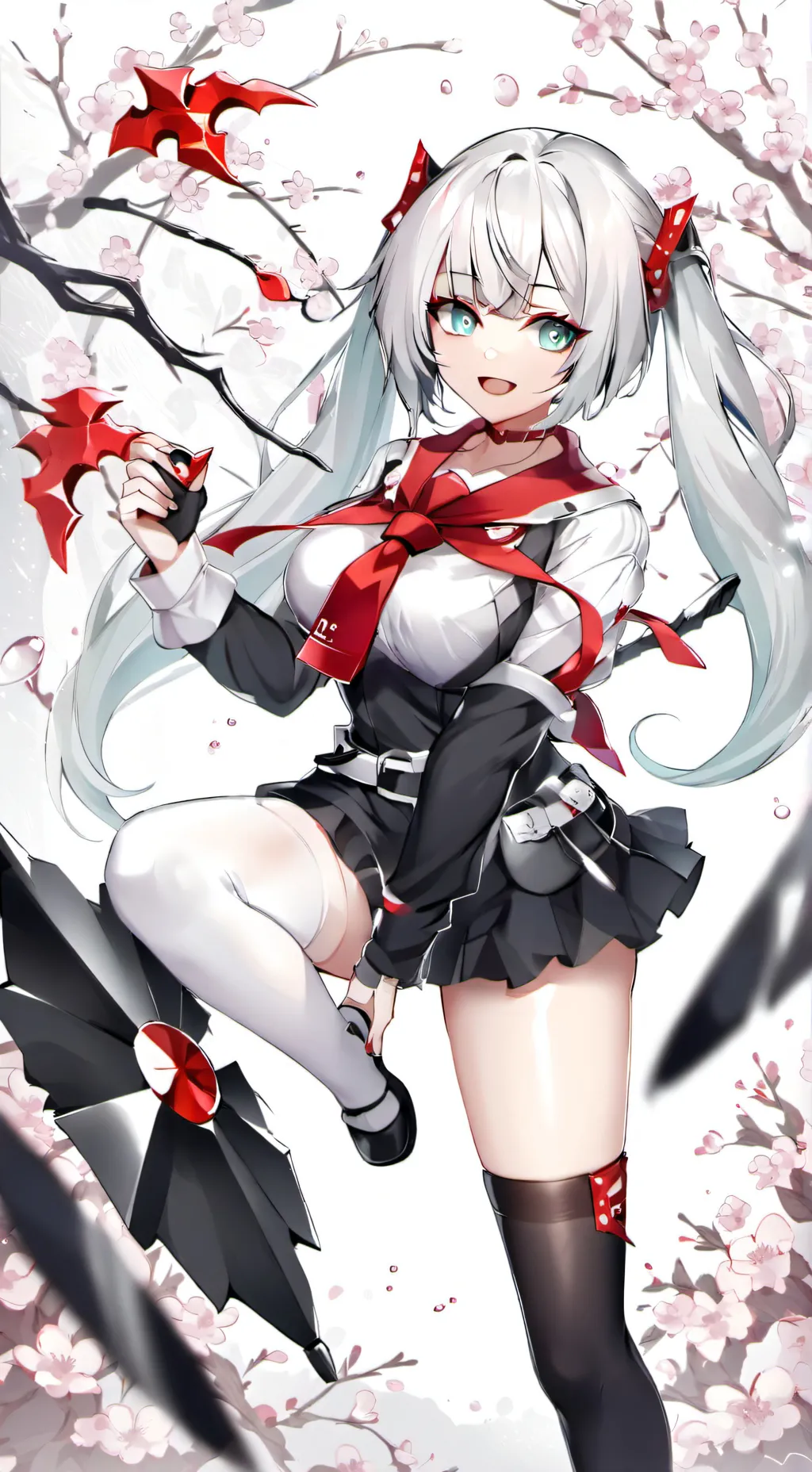 ai character: Eri ×Demon slayer background