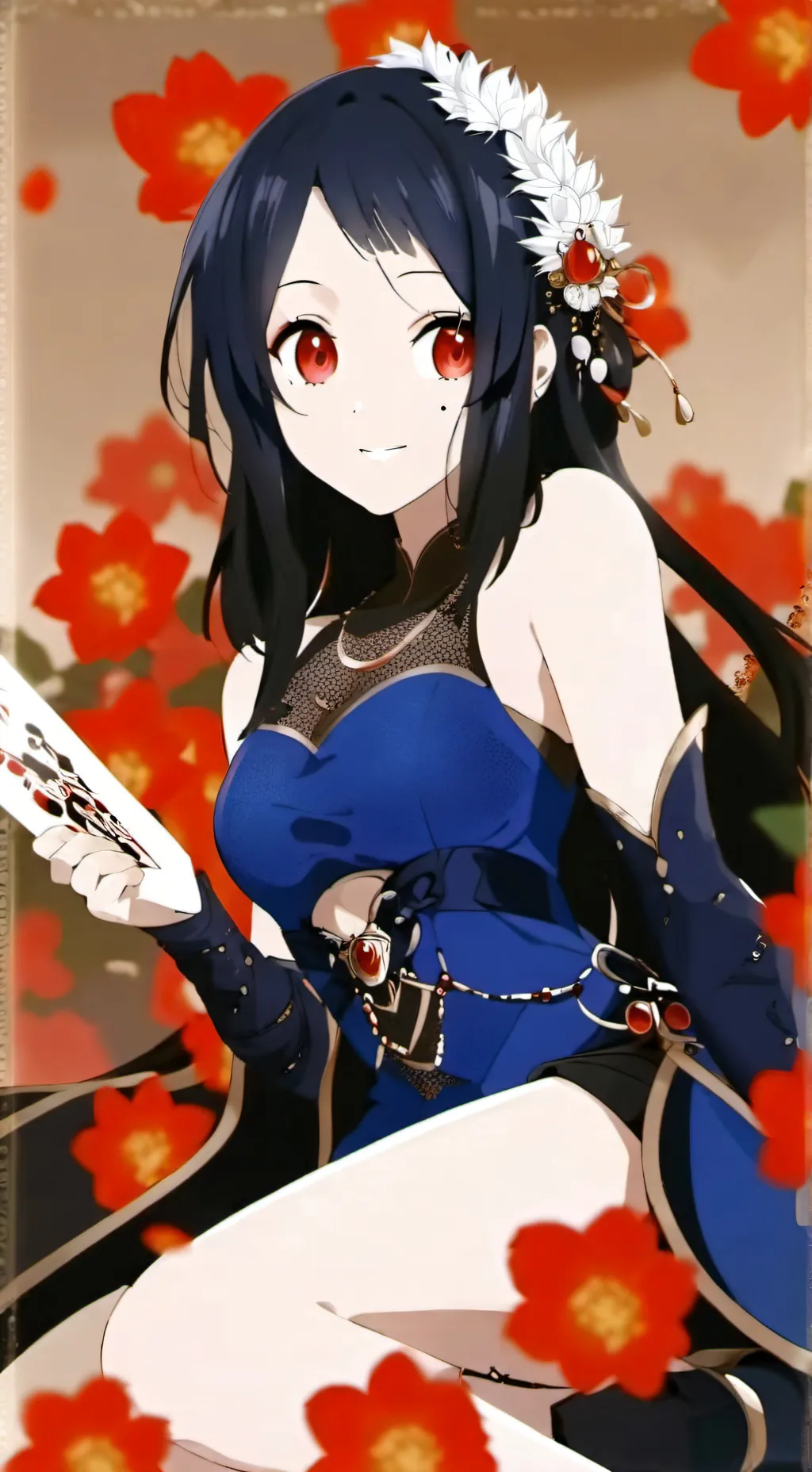ai character: Carmen Stain. background