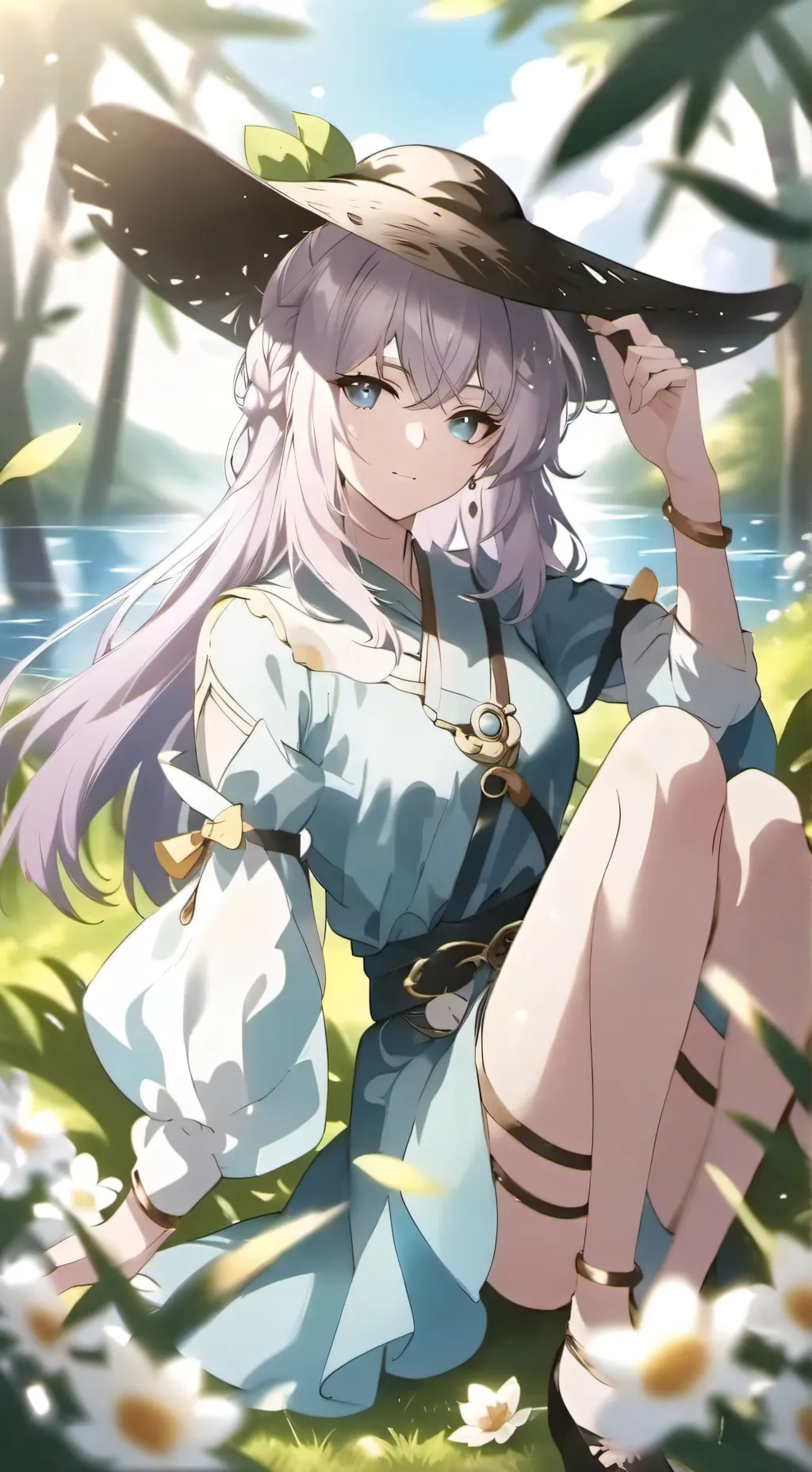 ai character: holiz  background