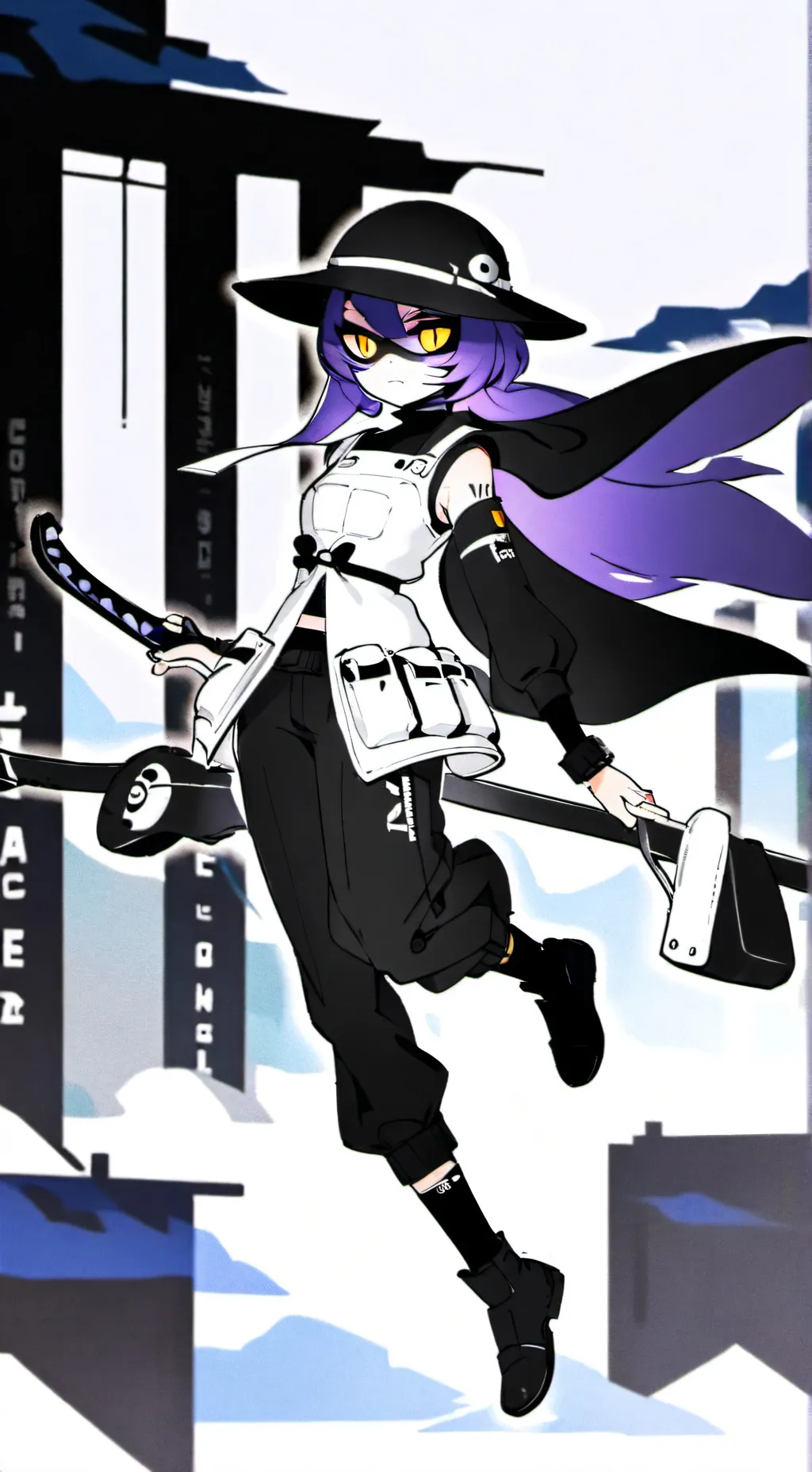 ai character: Uzi background