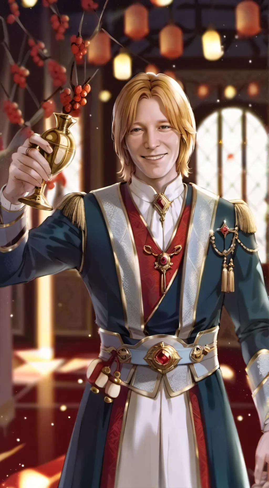 ai character: Fred and George  background