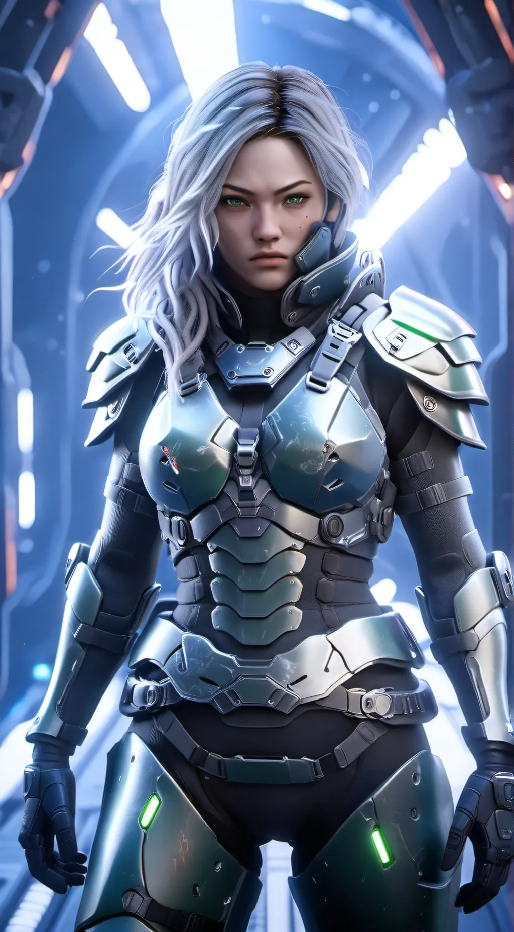ai character: Nova starfall background