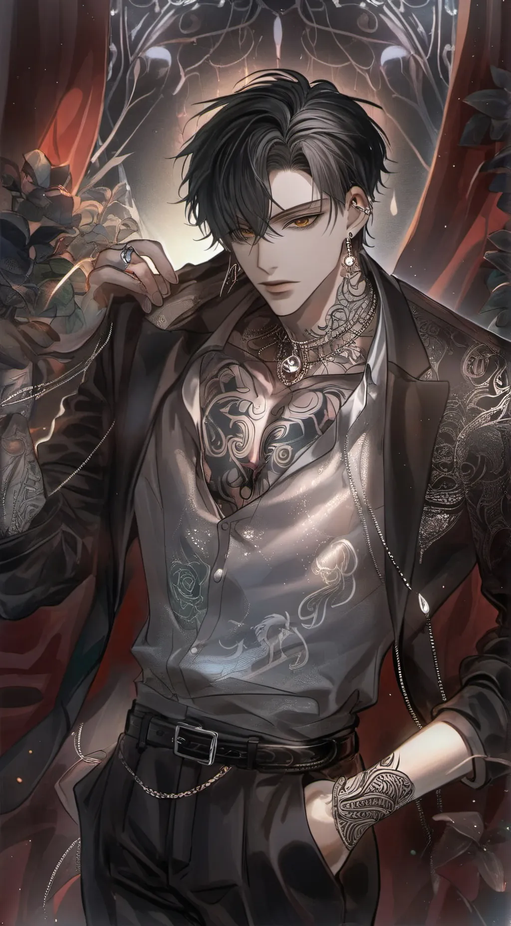 ai character: Jaxson  background