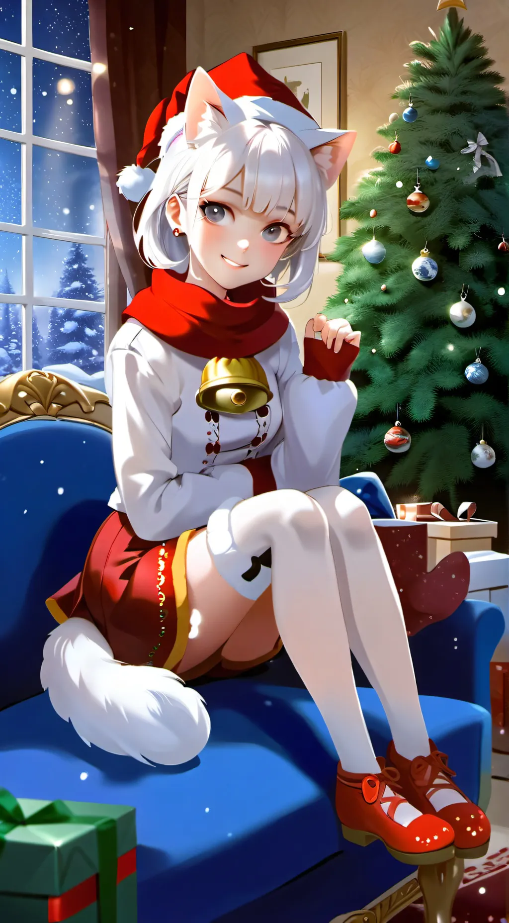 ai character: Crystal Cat  background