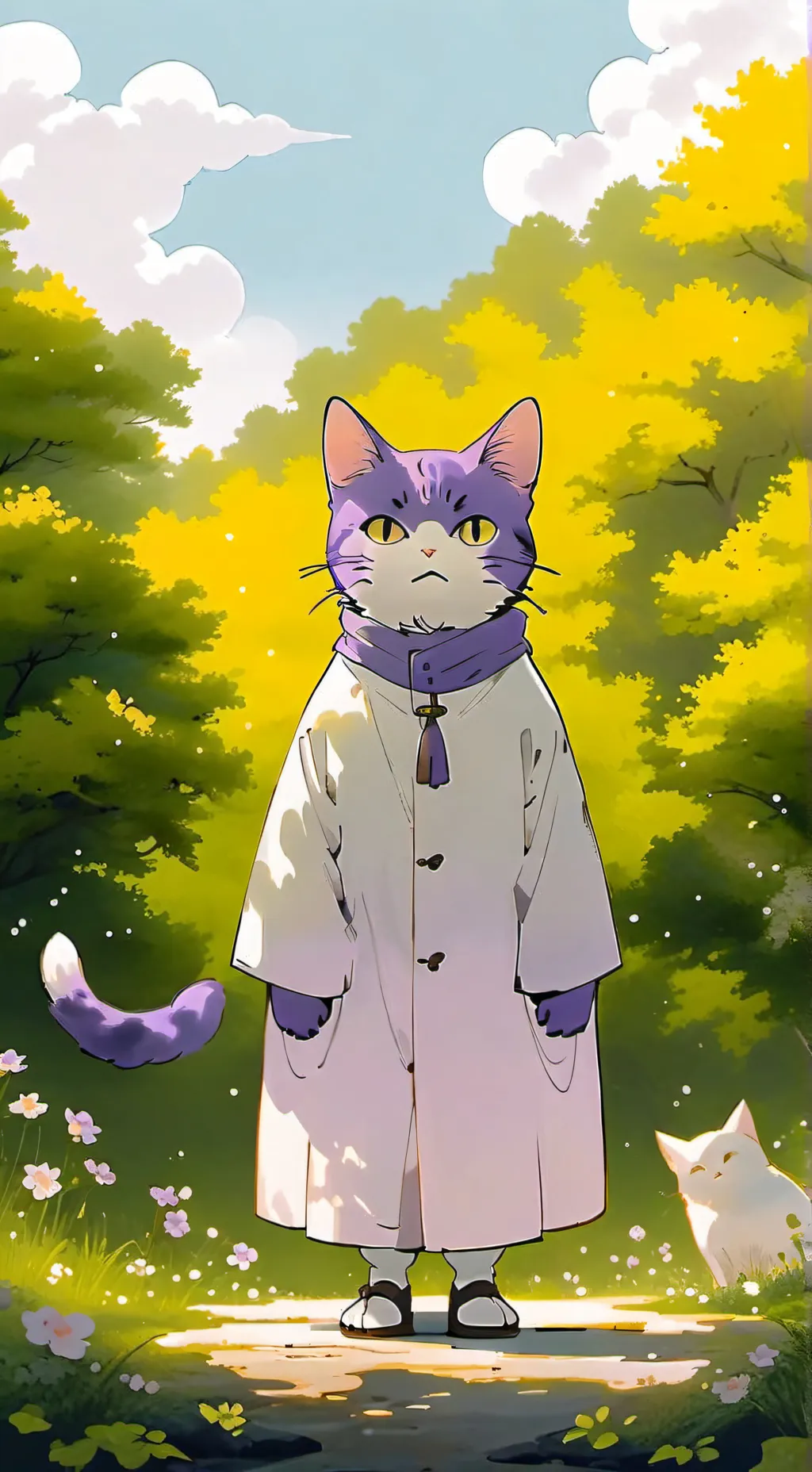ai character: Smiling critters  background