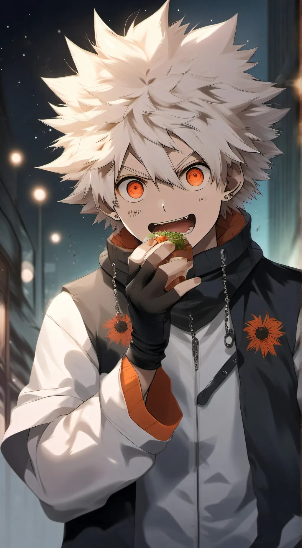 ai character: hungry bakugo background