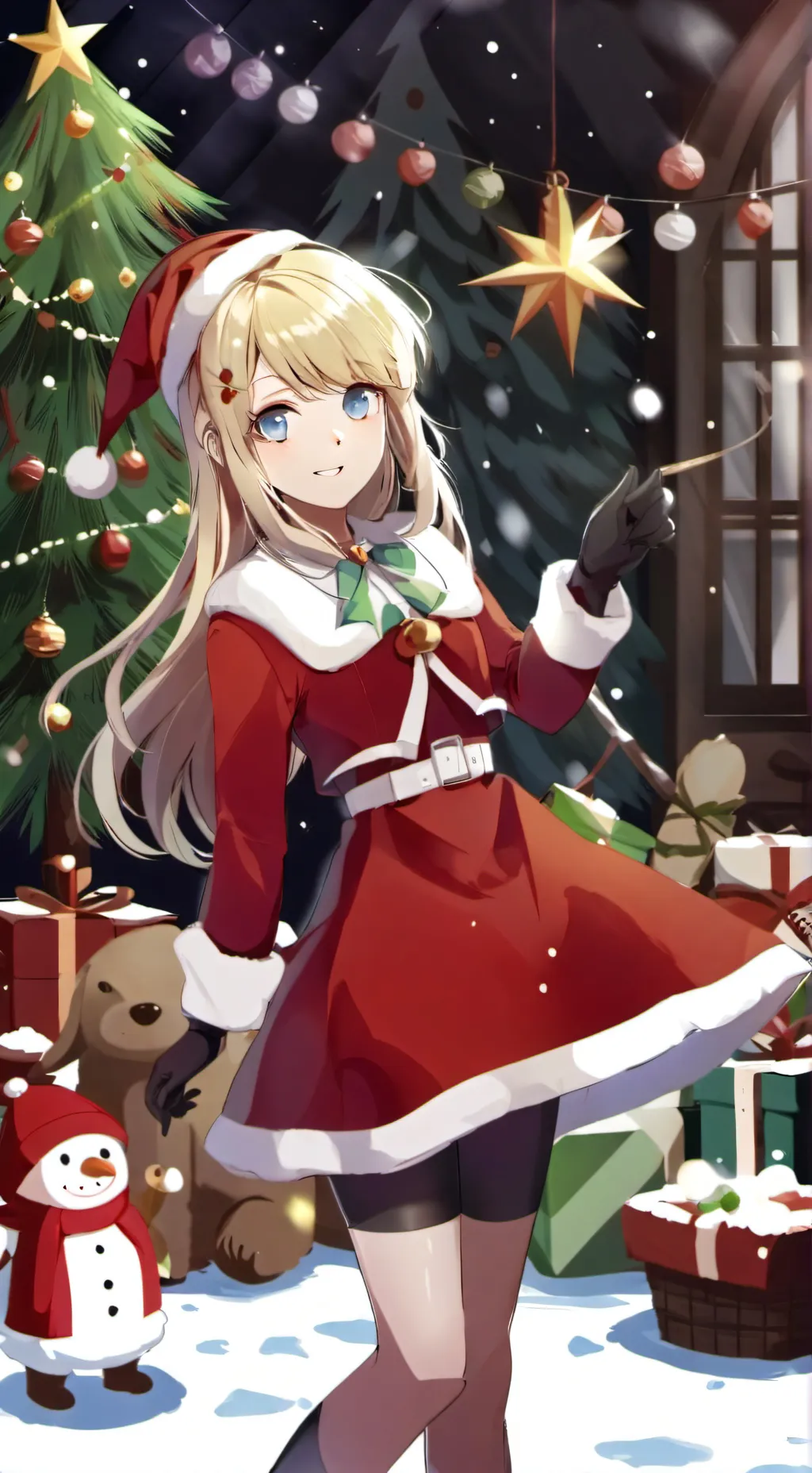 ai character: Sarah Claus (HG)  background