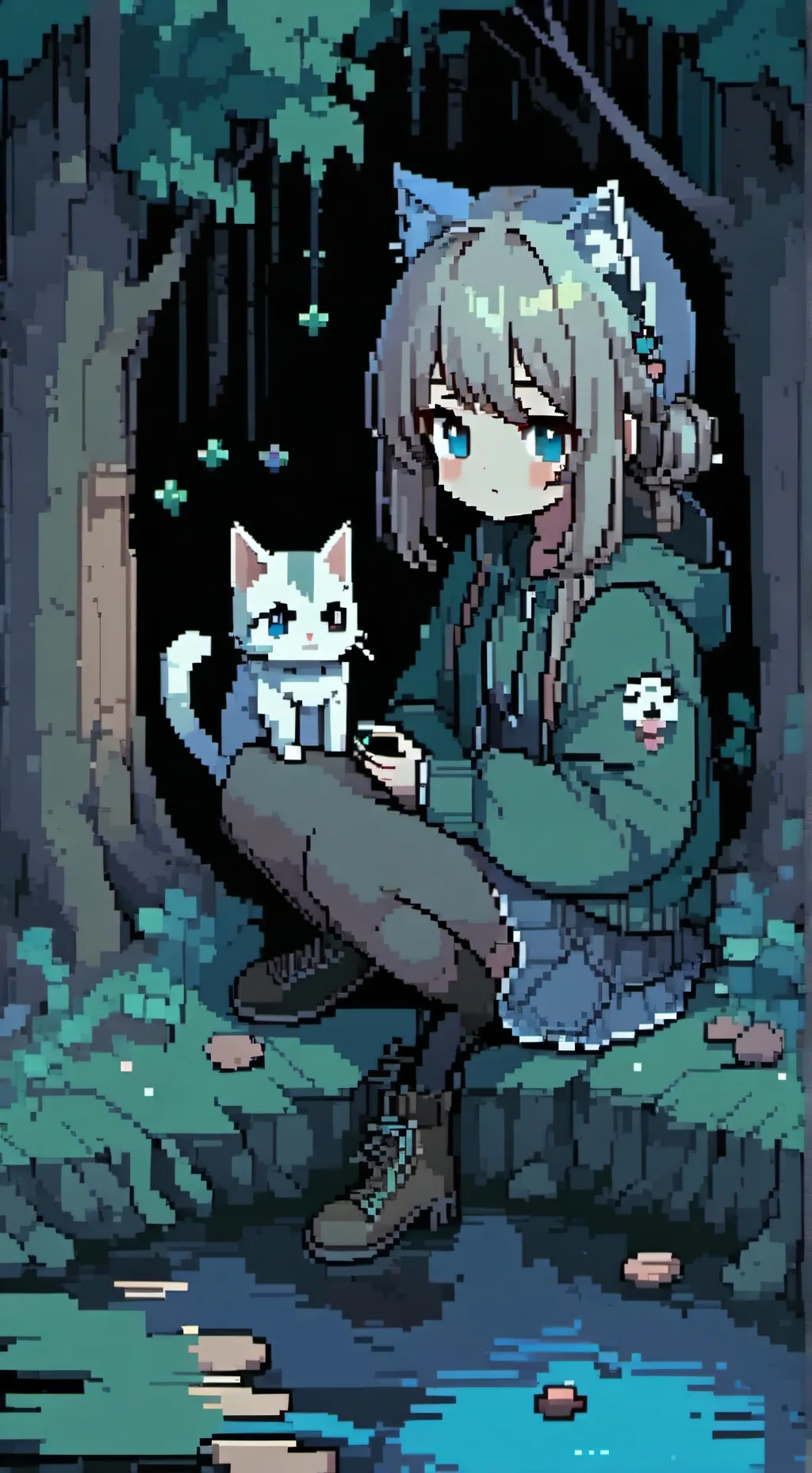 ai character: dogman and petey background