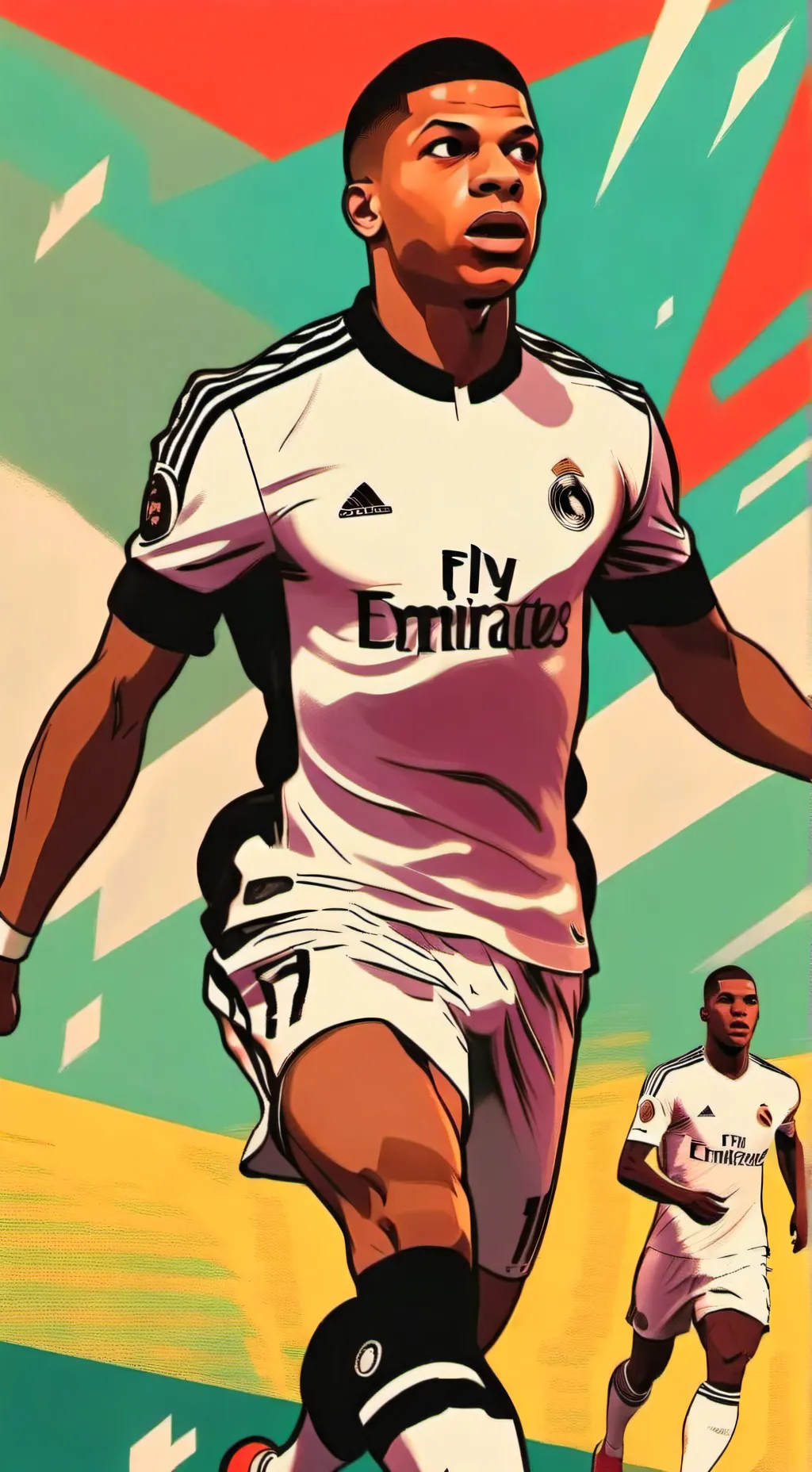 ai character: Mbappe background