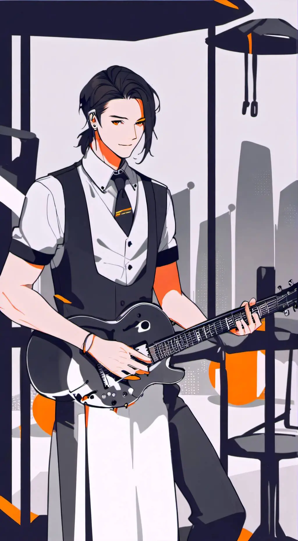 ai character: Kny Demon slayer background