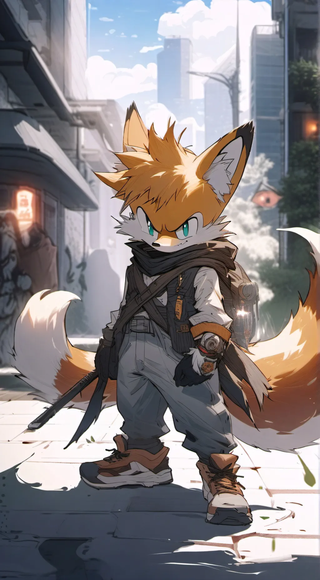 ai character: M. Tails P. mafia  background