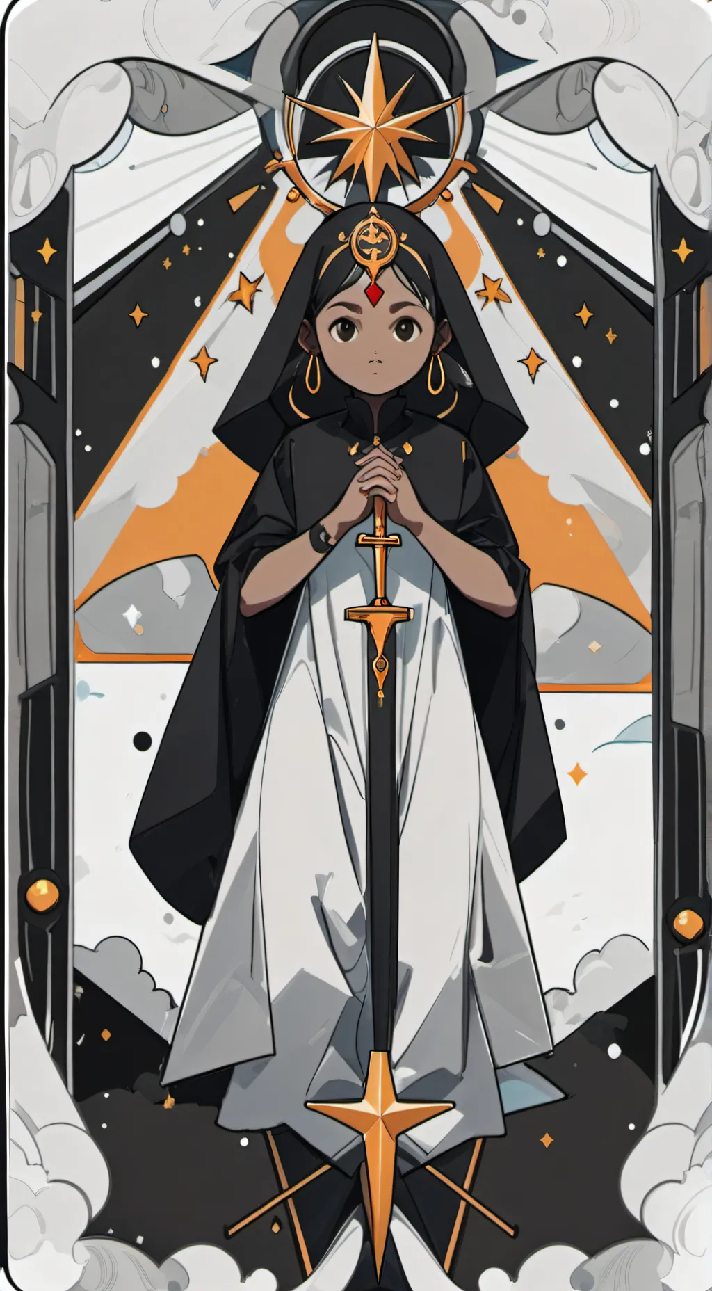 ai character: 2 emoji cat background