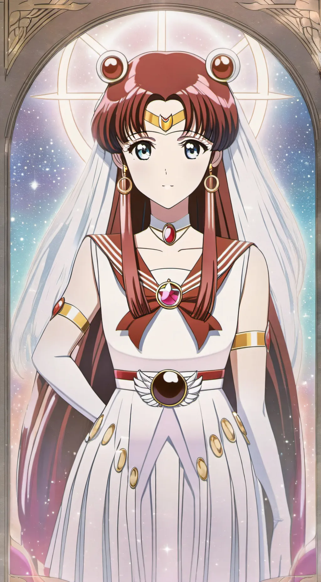 ai character: Sailor ShotingStar background