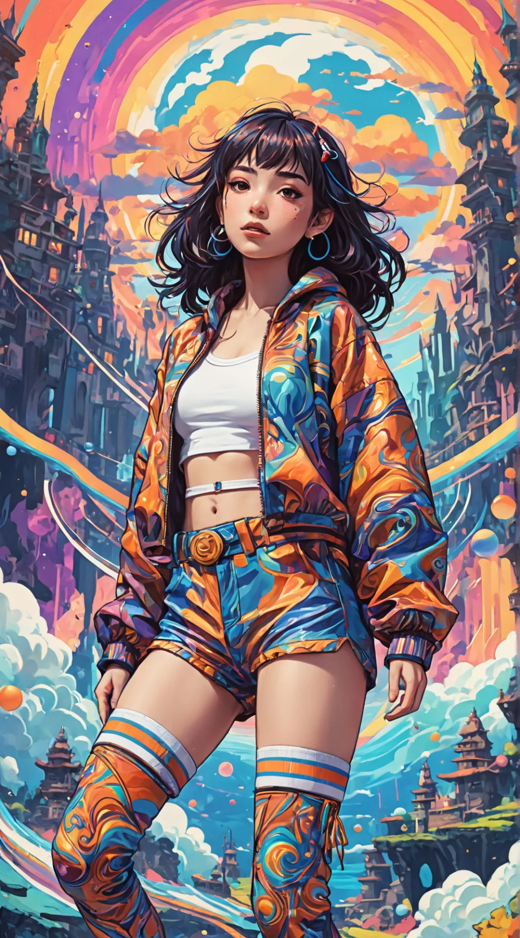 ai character: Liora Spectrum background